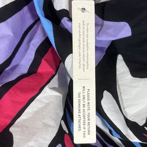 ANTHROPOLOGIE MAEVE ONE SHOULDER PRINTED MIDI DRESS NWT SIZE 10 - Picture 10 of 12